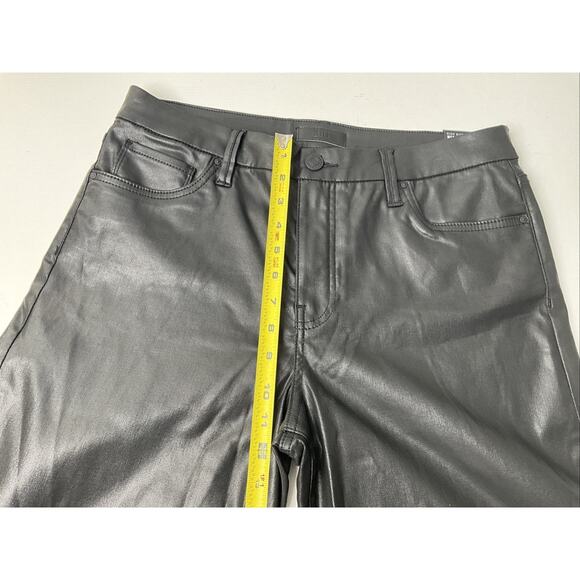 Women's 12 KUT From The Kloth Meg Ab Fab High Rise Wide Leg Black Coated Pants - Picture 13 of 15